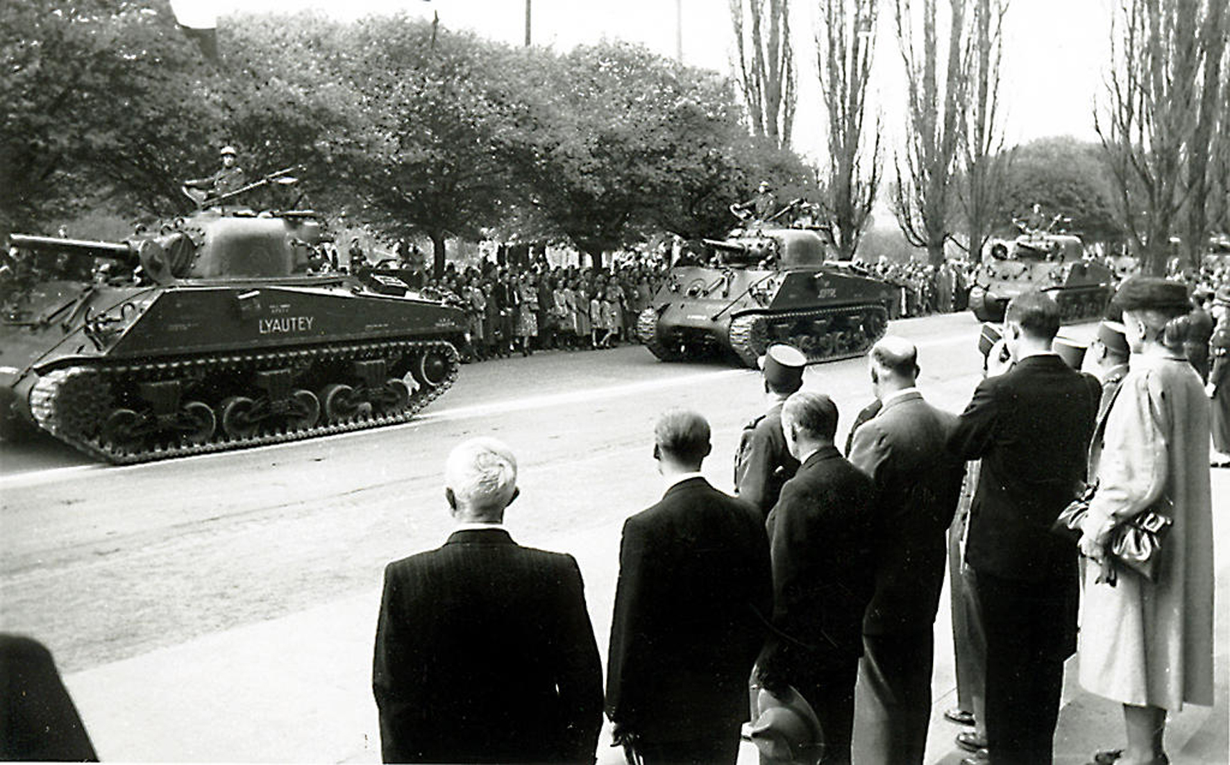 Sherman-Panzer in Marburg, 1945