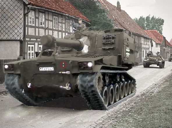 M55 auf Dorfstraße minii