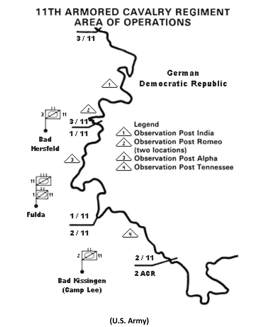 11.CAV Area of Operation Skizze