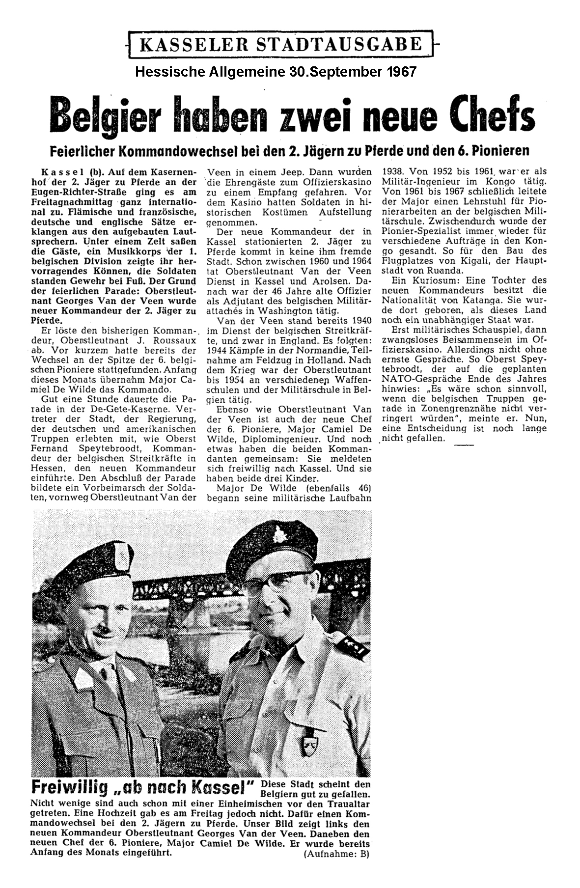 Belgier Chefwechsel 2.te Jg te Paard 30